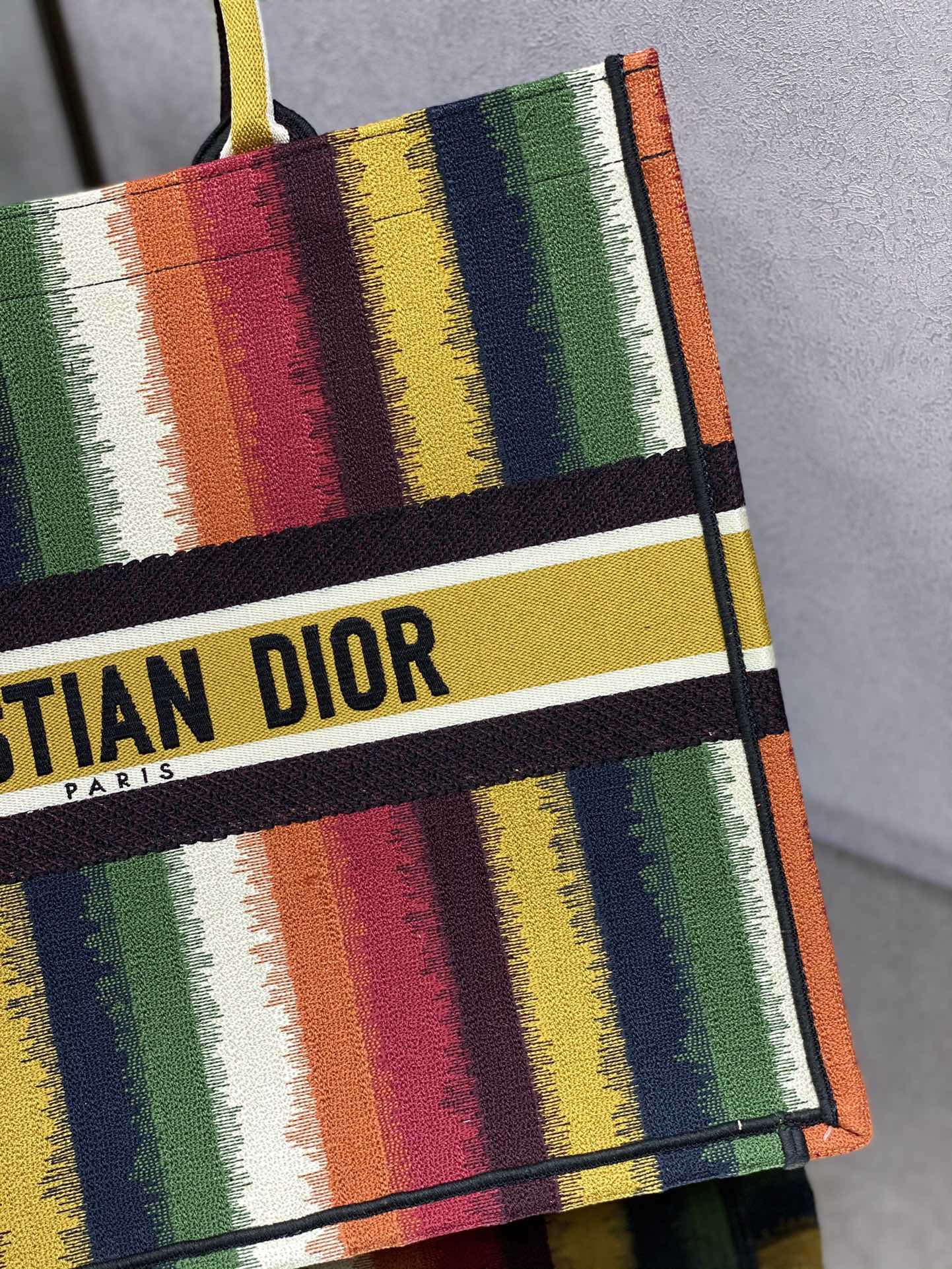 Dior Book Tote-大號41.5cm-彩色條紋
