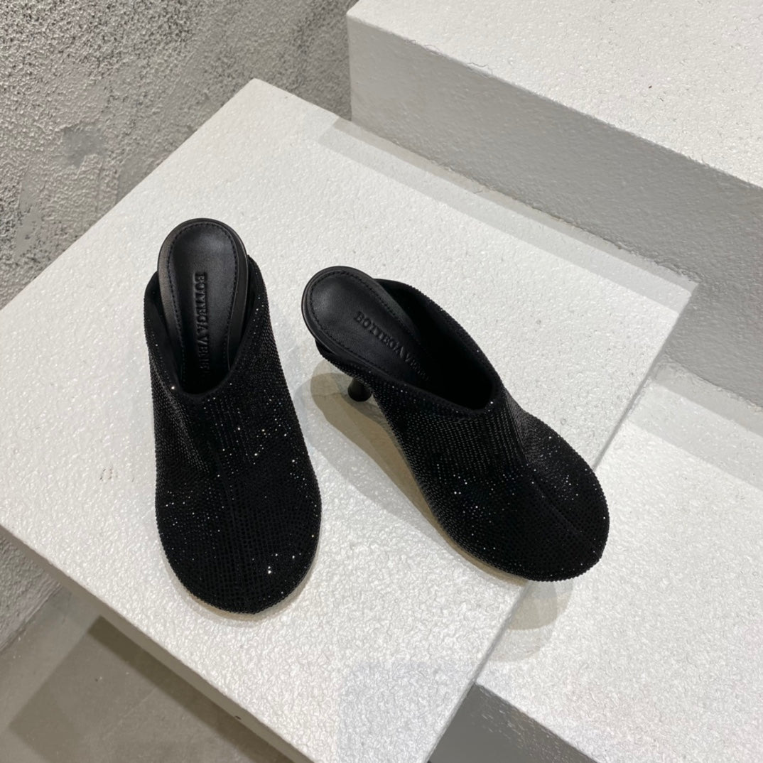 B編織-22S官網秋冬新品 高跟鑽拖 (35-39，40-42可訂製）