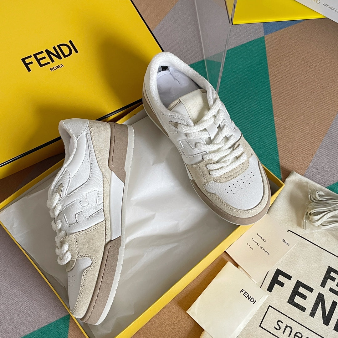芬F家-FENDI MATCH 系列鞋（超美奶茶色）