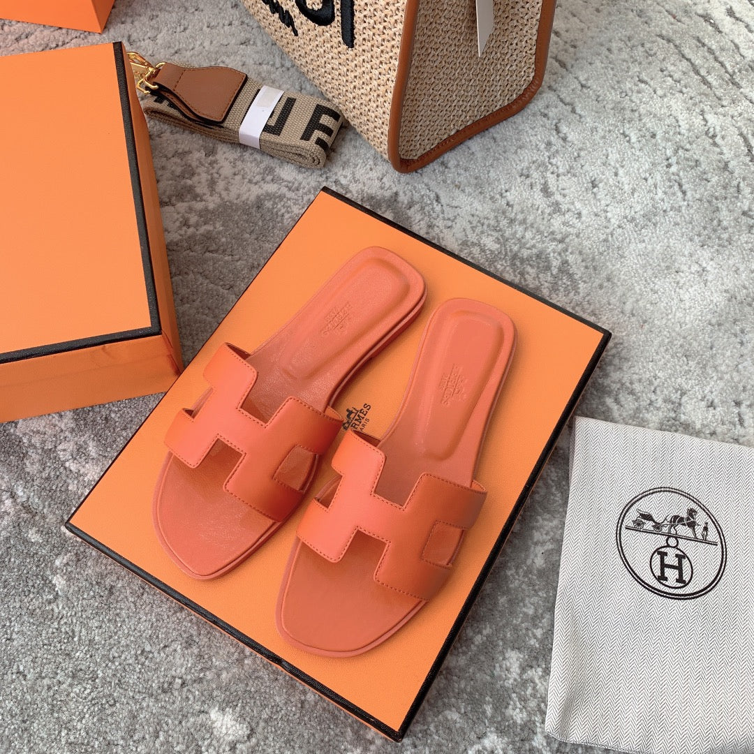 小愛款-2022早春新款 H平底拖鞋