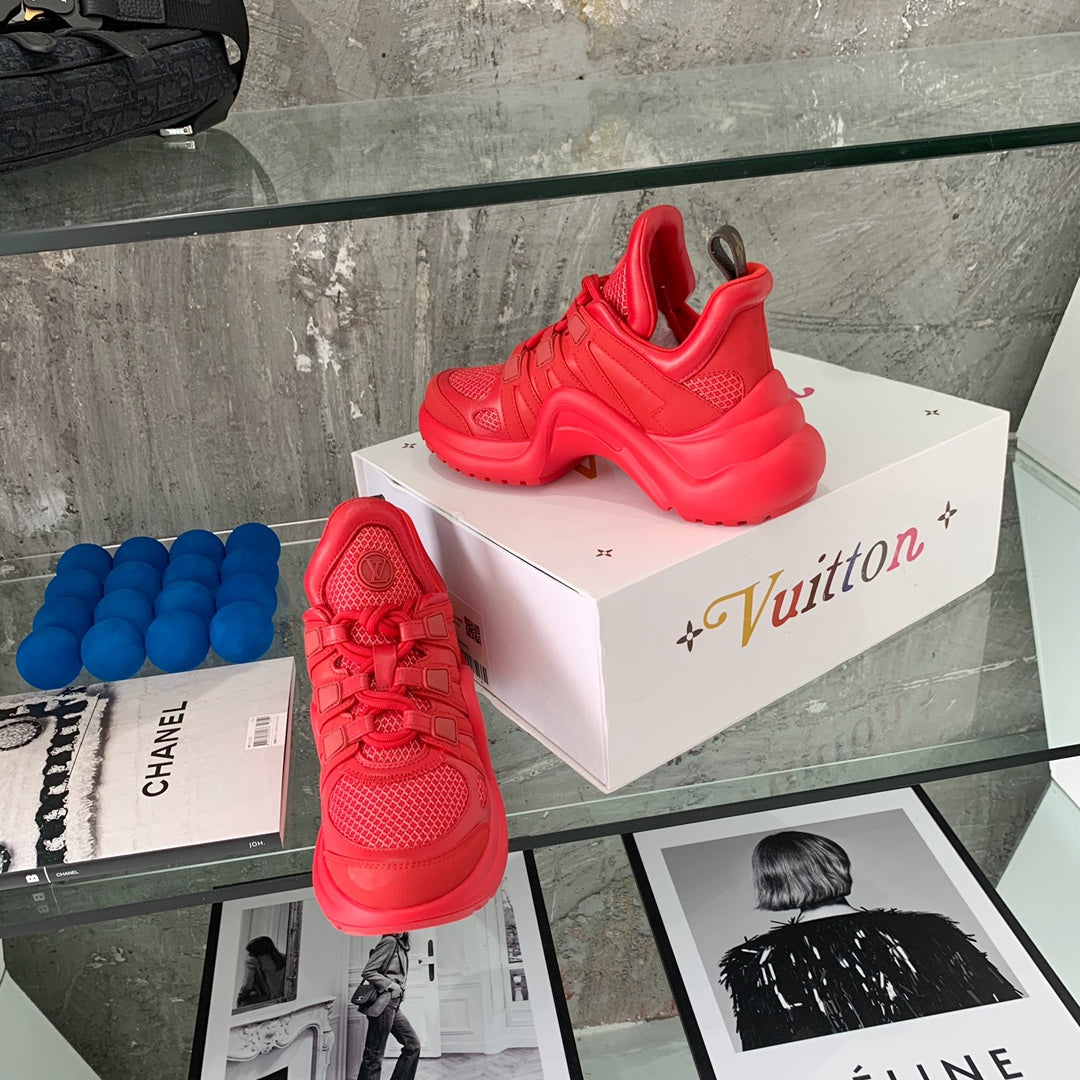 LV鞋-LV老爹鞋（紅）
