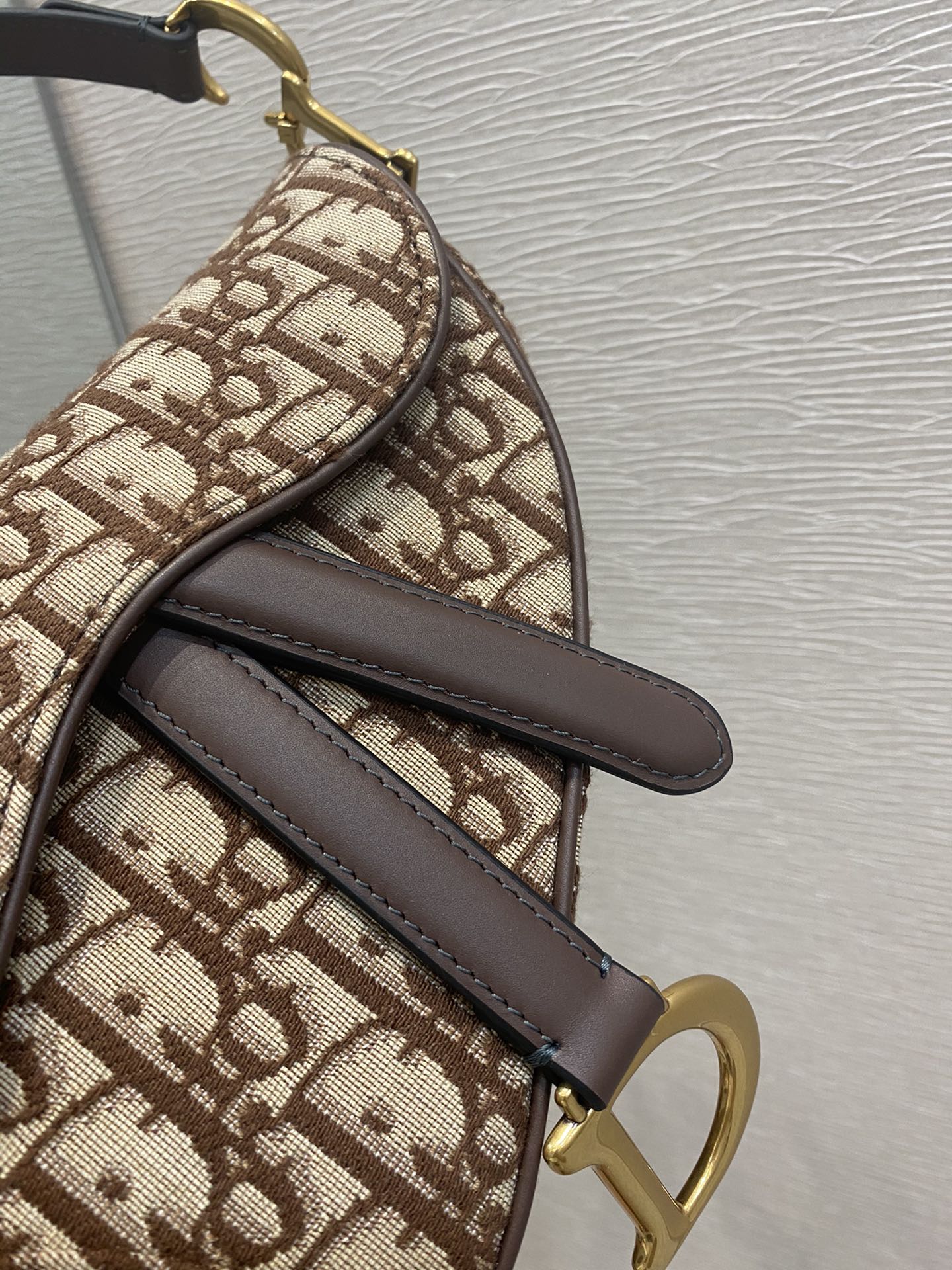 Dior Saddle 馬鞍包-小號咖啡棕色-19.5cm