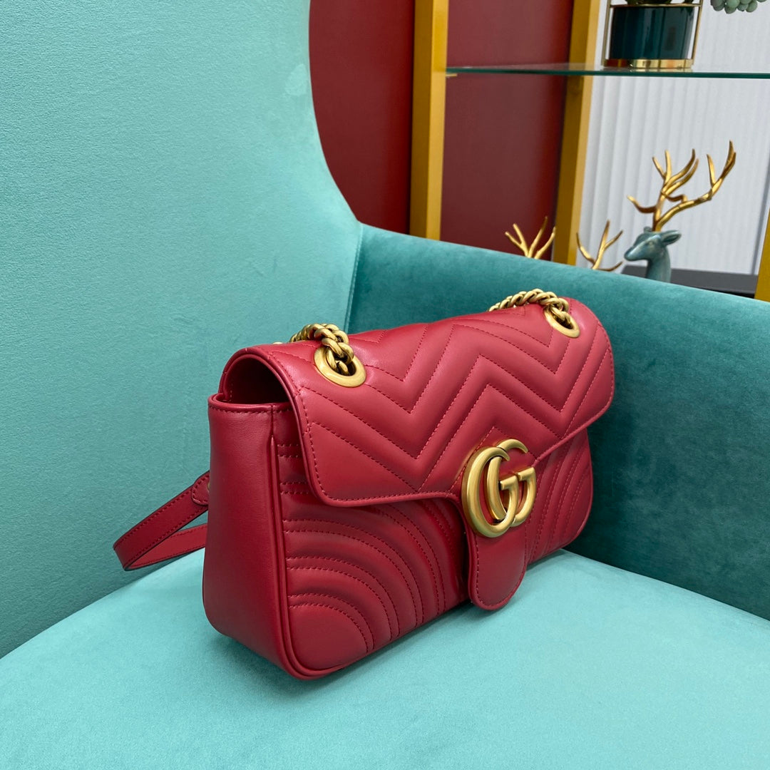 古G家-Marmont-紅色中號26cm（26*7*5cm）