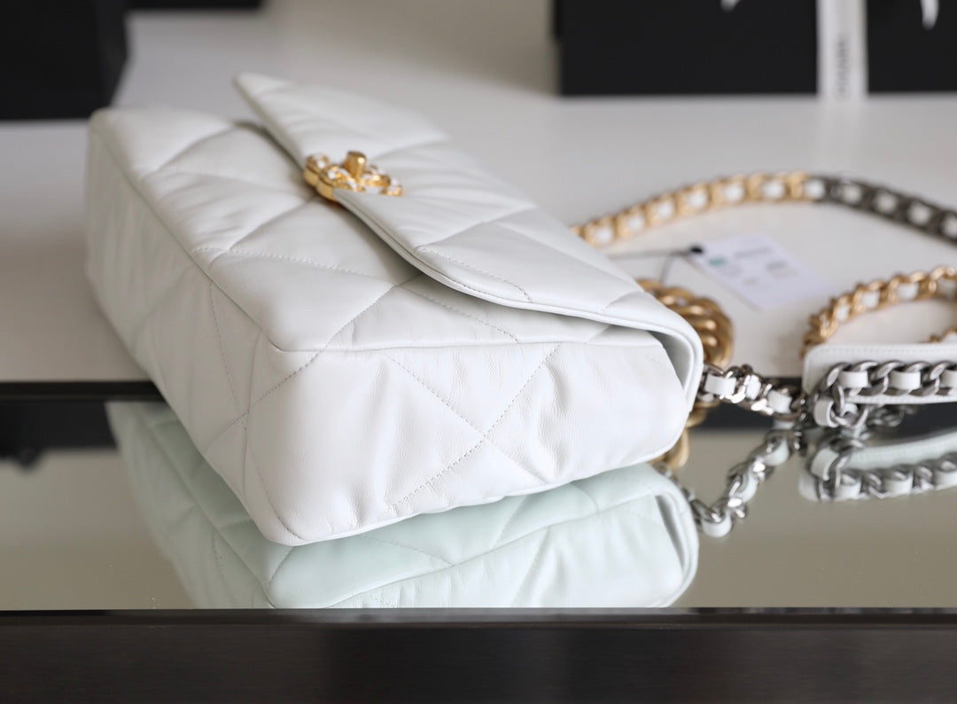 Chanel 19Bag-中號白色
