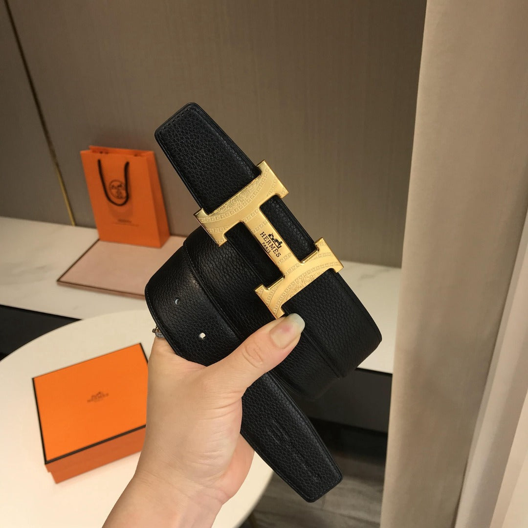 小愛款-黑色皮帶-3.8cm-男款