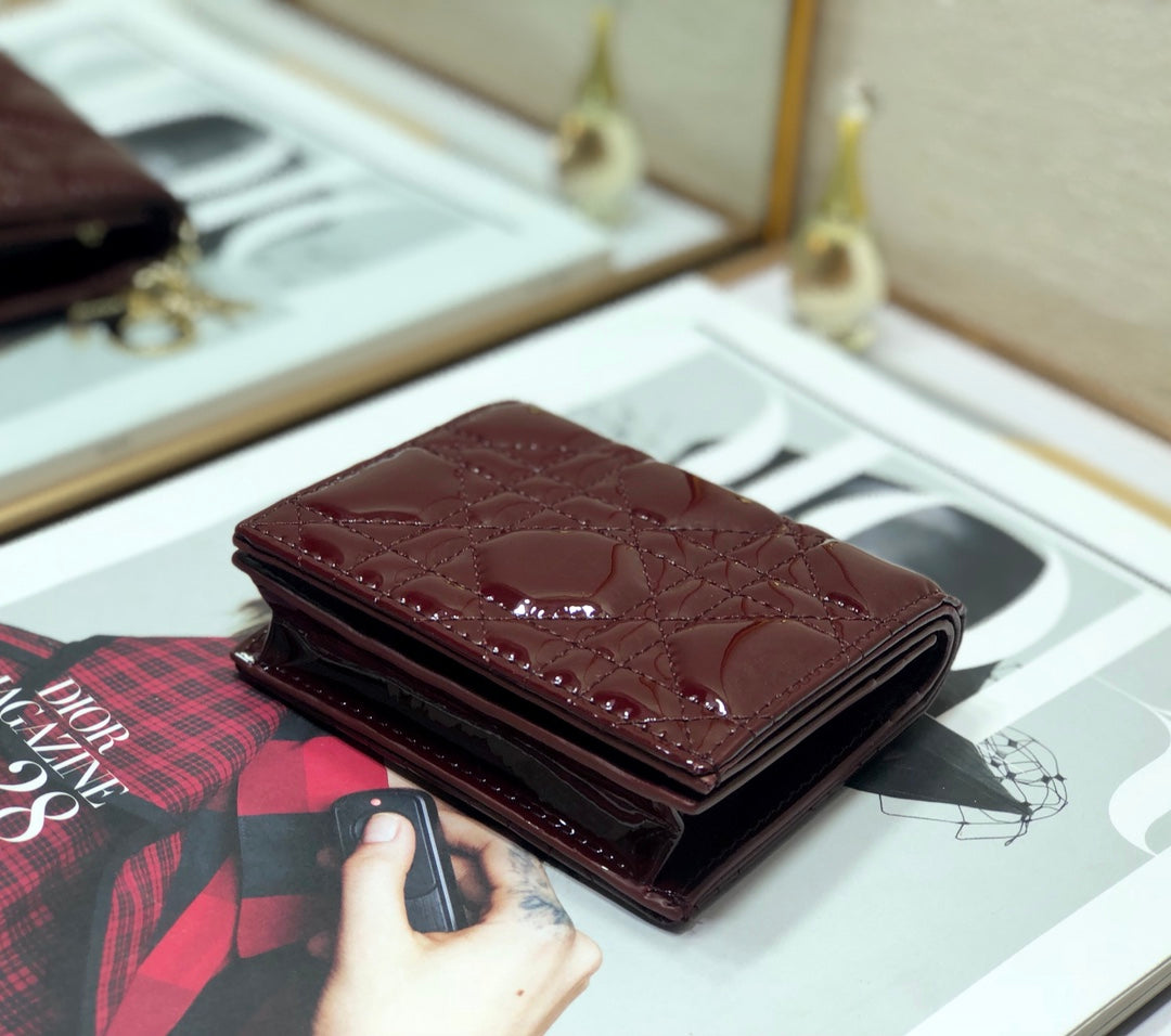 Dior 藤格紋卡包-11*9cm