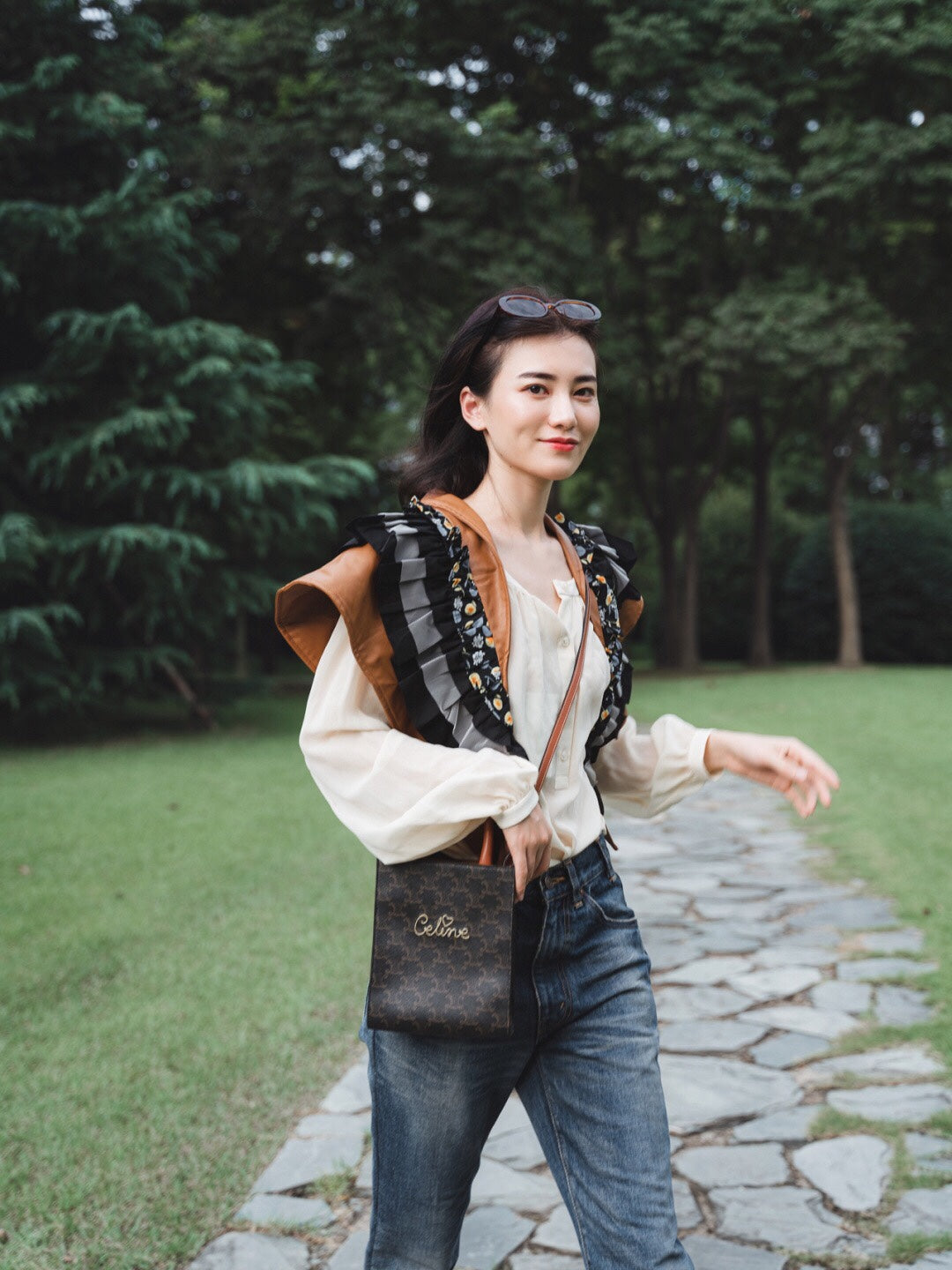 Celine CABAS mini 七夕刺繡款