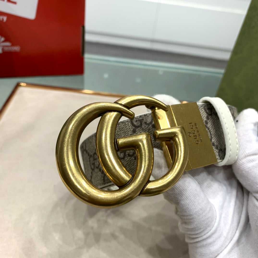 古G家-老花皮帶-3.7cm