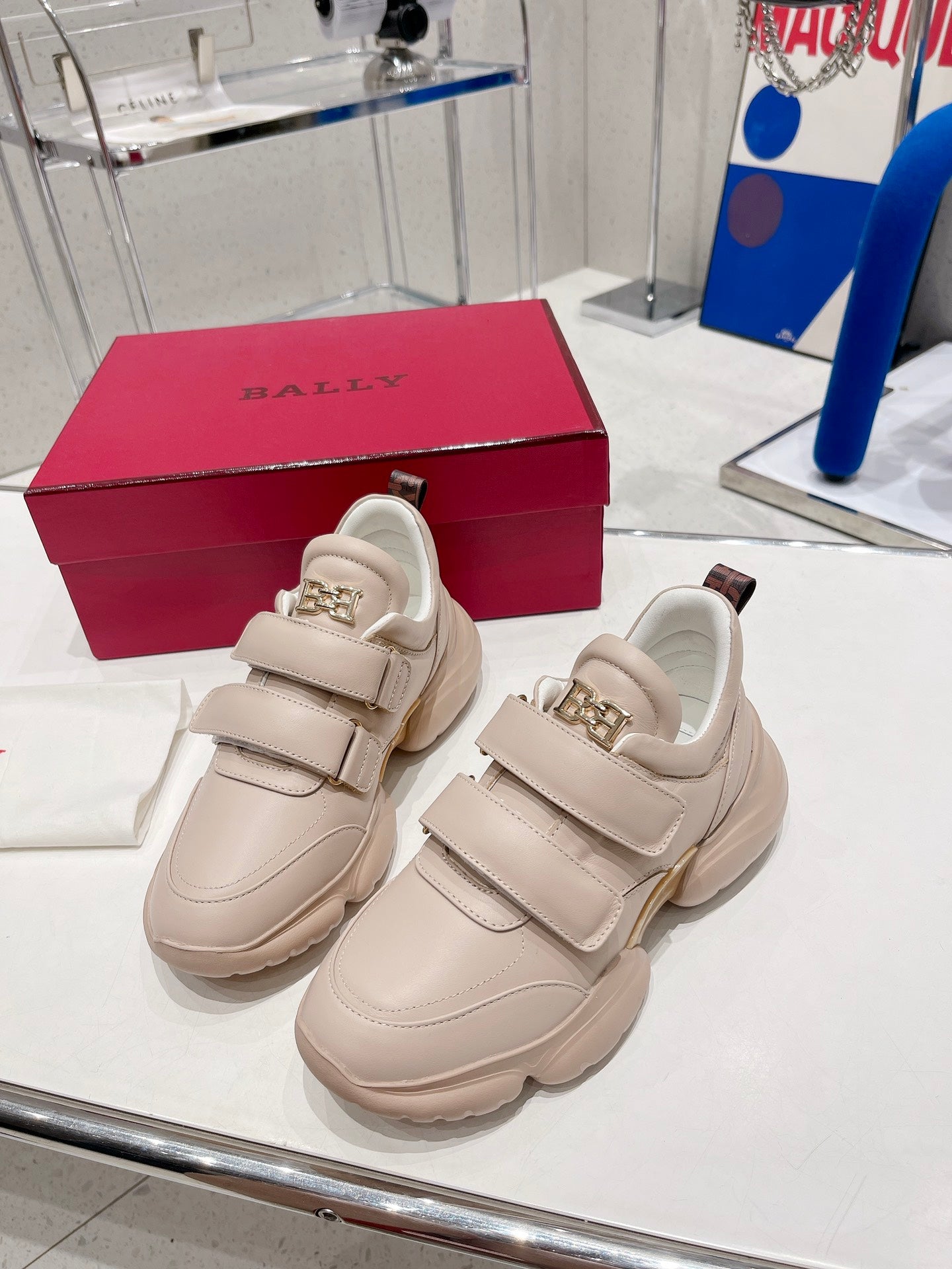 BALLY-2022新款 魔術貼老爹鞋 休閒鞋