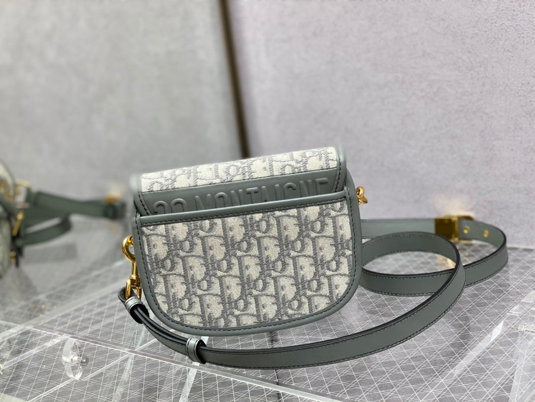 Dior Bobby-小號18cm-灰色老花