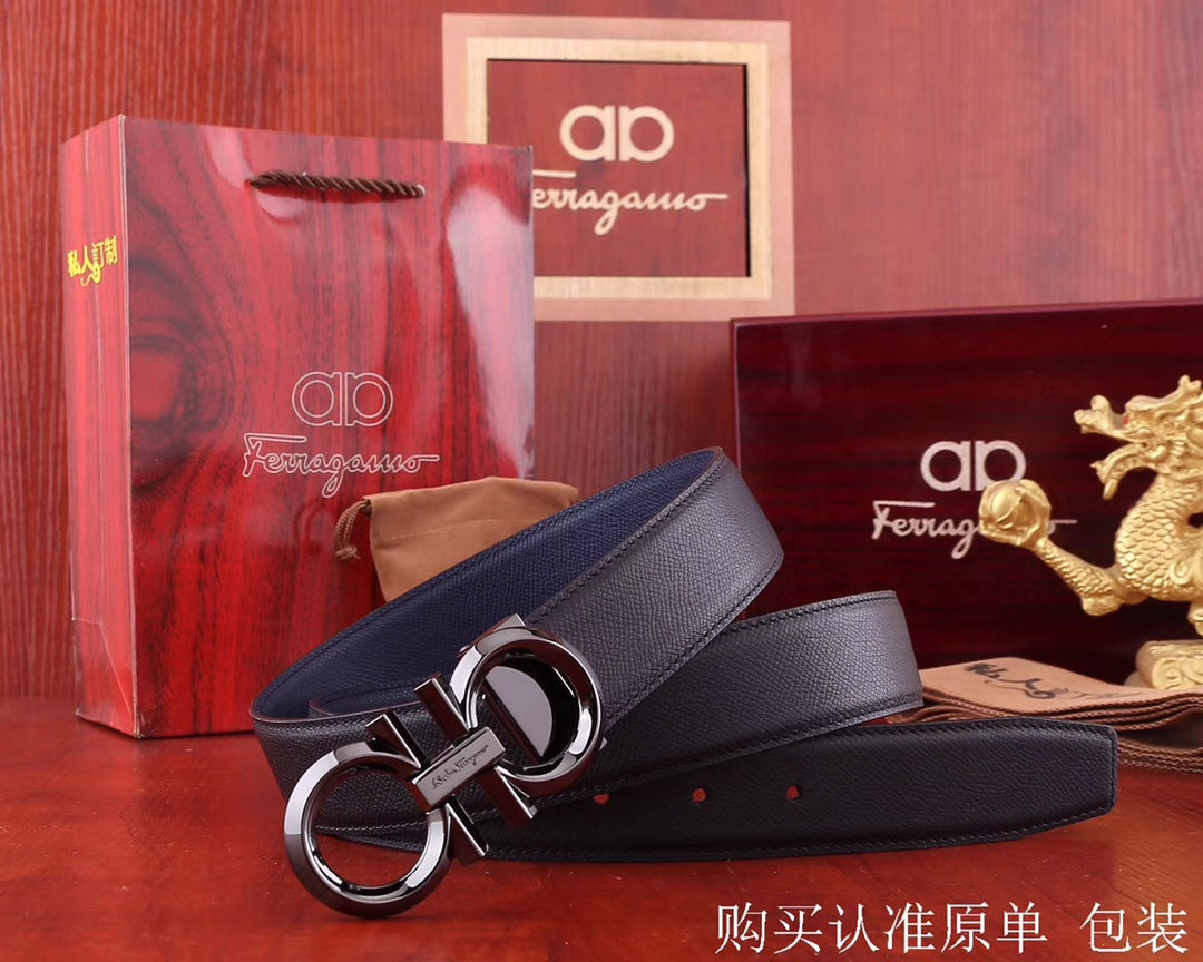 SF菲拉格-皮帶-3.4cm-男款