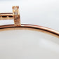 Cartier 細版釘子手鐲 玫瑰金半鑽