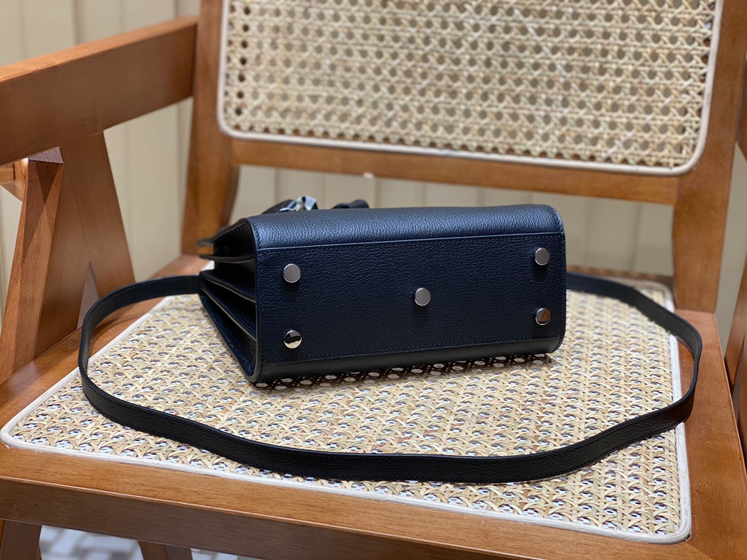 聖Y羅-sac de jour 風琴包山羊紋 黑色 22cm