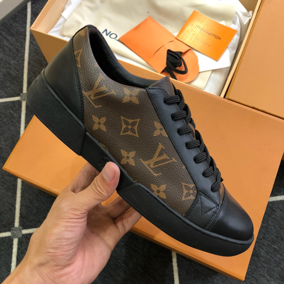 Lou-板鞋 休閒鞋 老花紋咖色