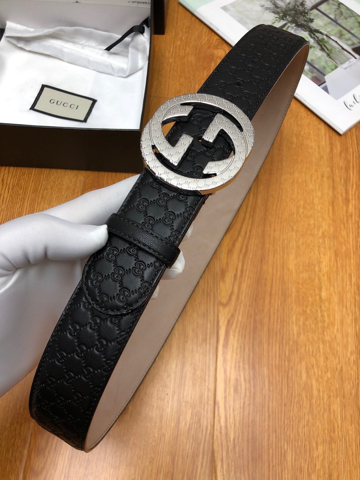 古G家-皮帶-3.8cm-男款
