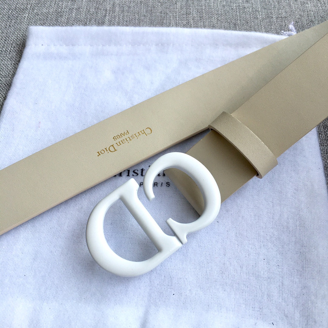 迪D家-米色皮帶-3.0cm