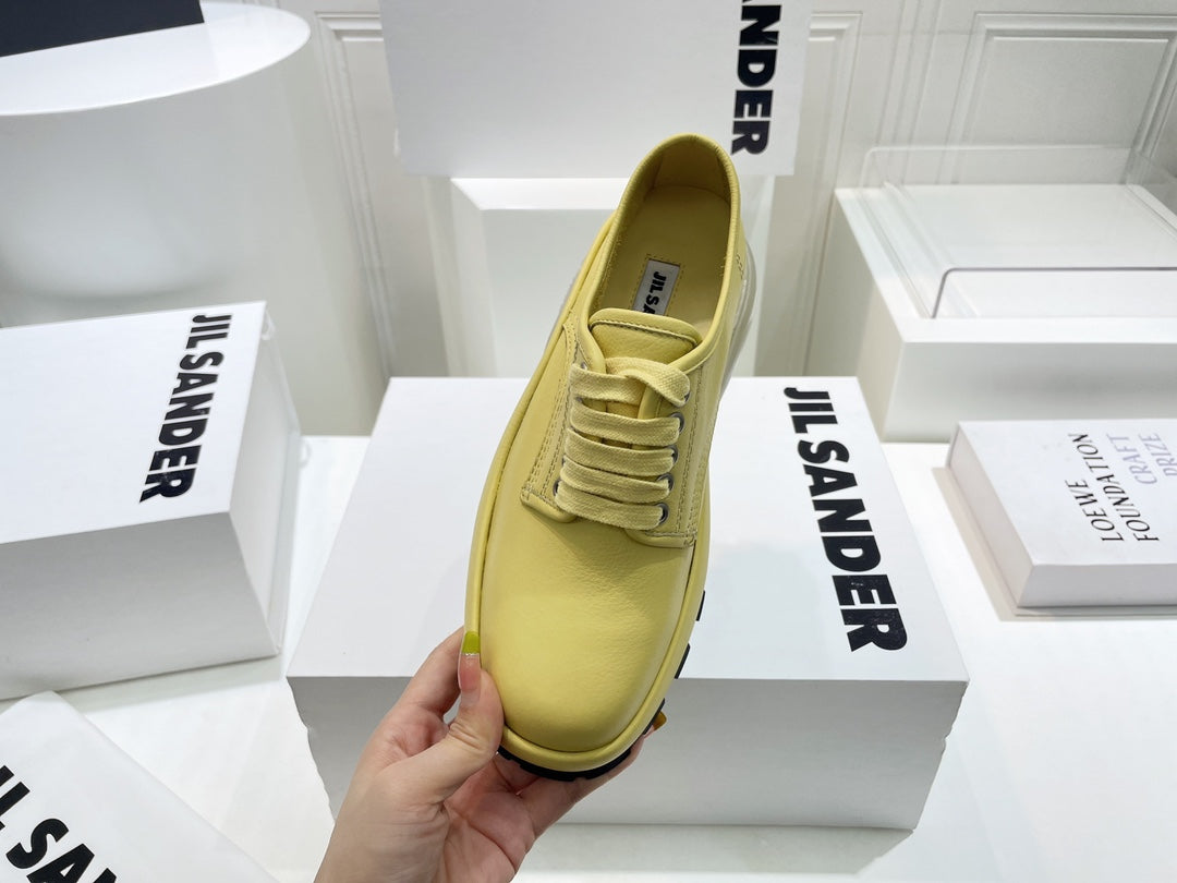 Jil sander-2022秋冬 爆休閒系列 厚底透明跟低幫休閒鞋 情侶款