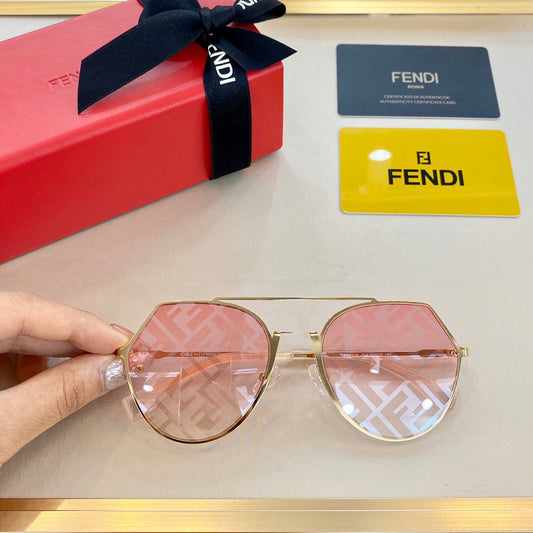 芬F家-墨鏡 FF0329 53口20-140 粉色