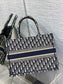 Dior Book Tote-小號36.5cm-深藍老花