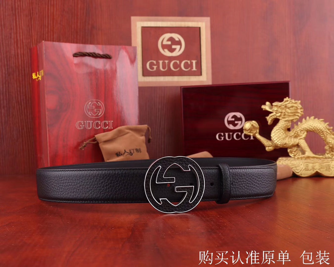 古G家-皮帶-3.8cm-男款