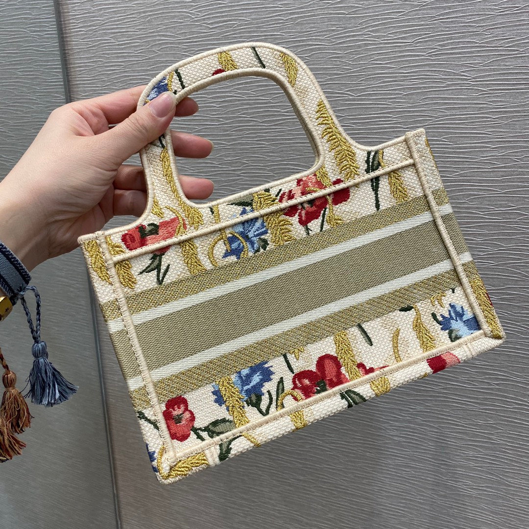 Dior Book Tote-Mini 23cm-新年限定花卉