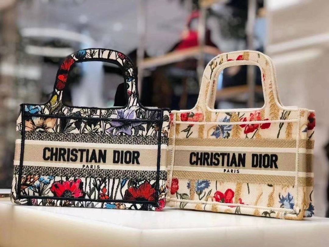 Dior Book Tote Mini 23cm-月季花系列