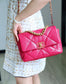 Chanel 19Bag-小號桃紅色