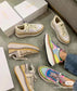 克羅C-Nama sneaker彩虹系列 網面拼色休閒運動鞋 米色