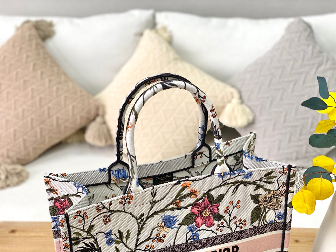 Dior Book Tote-大號41.5cm-月季花