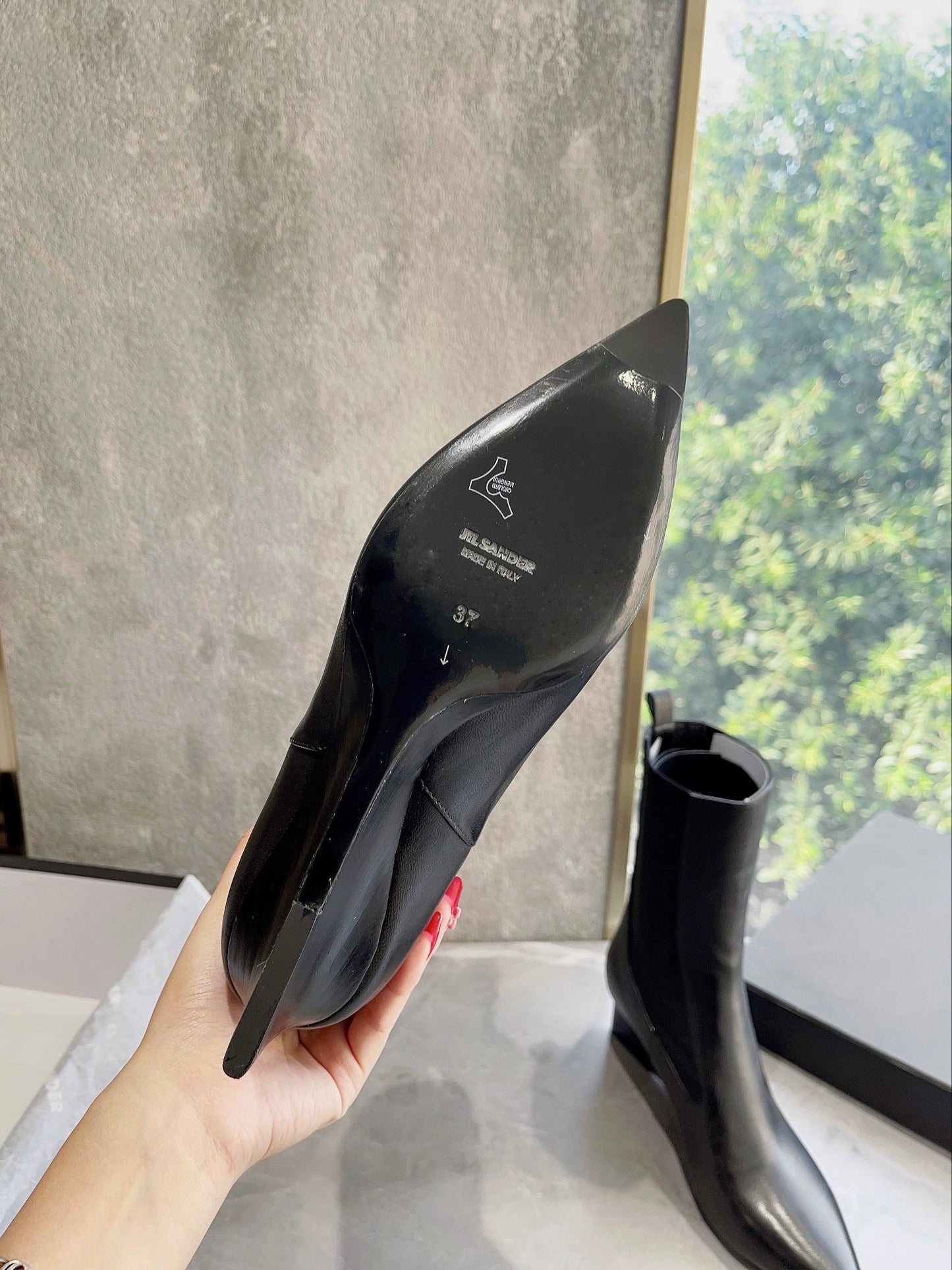 Jil sander-2022早春新款 尖頭短靴