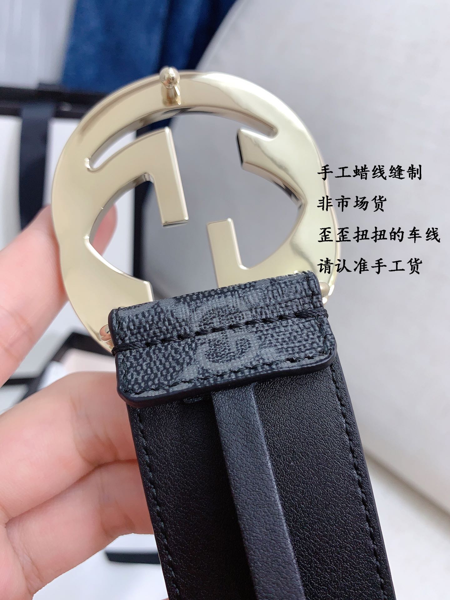 古G家-皮帶-4.0cm-男款