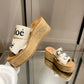 Chloe鞋-Chloe Woody Wedge Mule 厚底拖鞋
