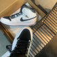 N1K- AJ 1 mid 中筒板鞋 休閒鞋 白黑色