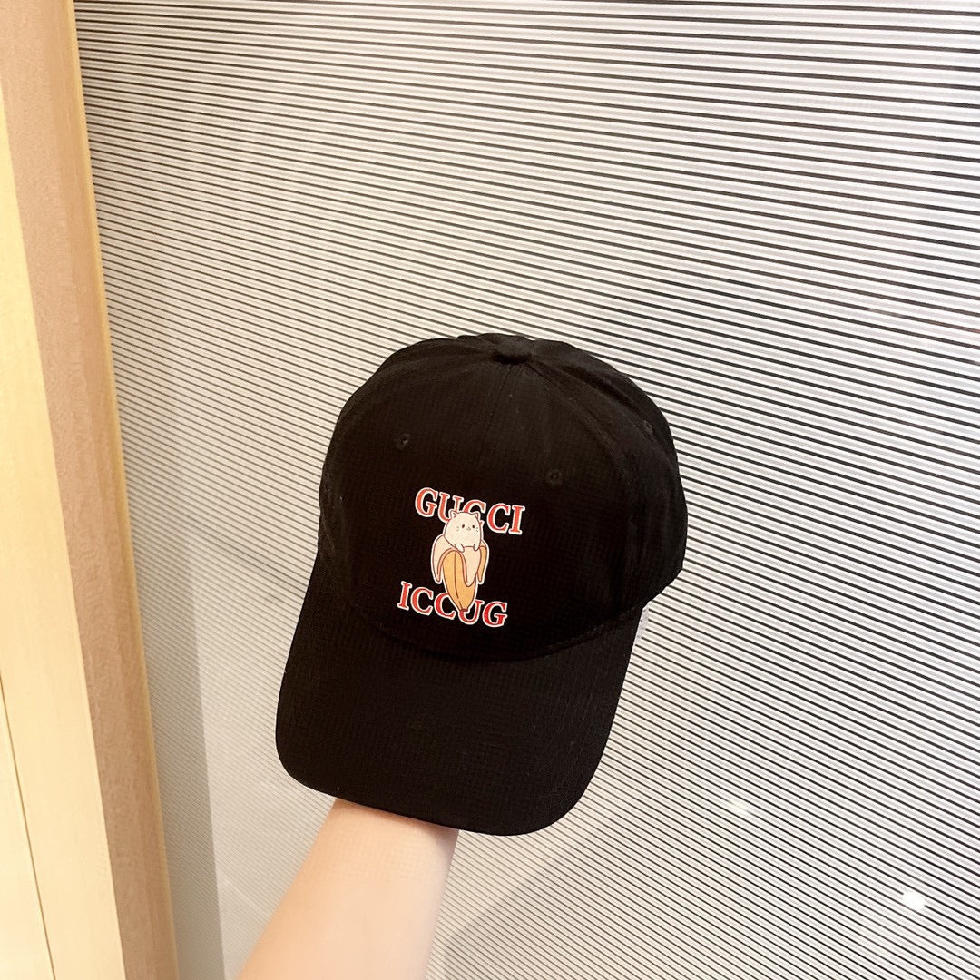 古G家-貓咪圖案棒球帽