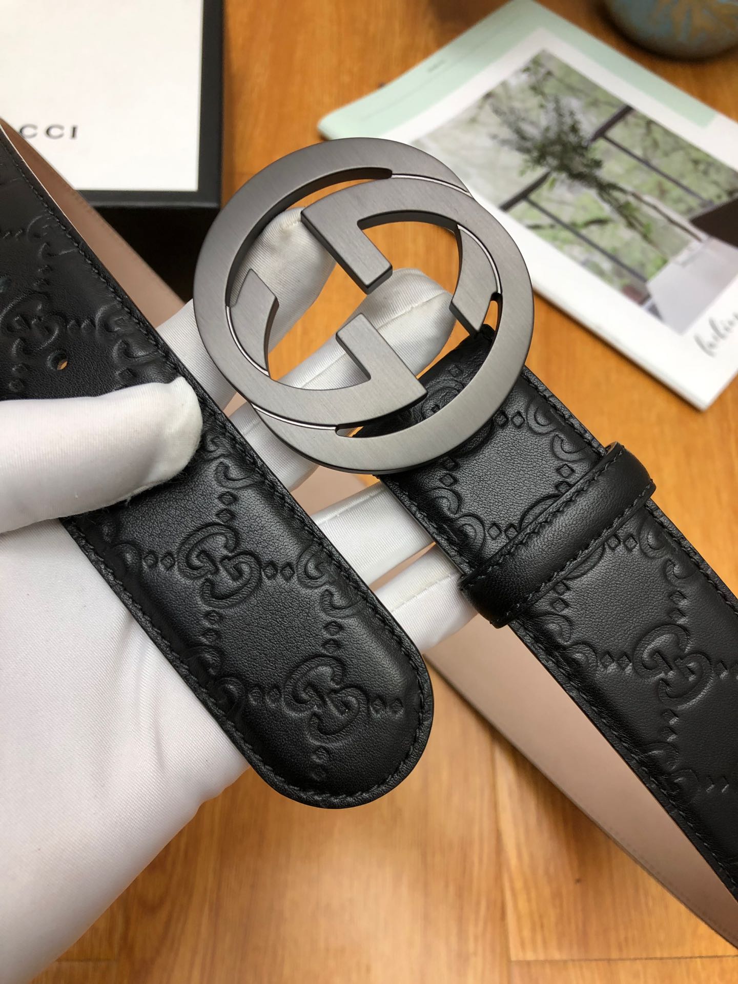 古G家-皮帶-3.8cm-男款