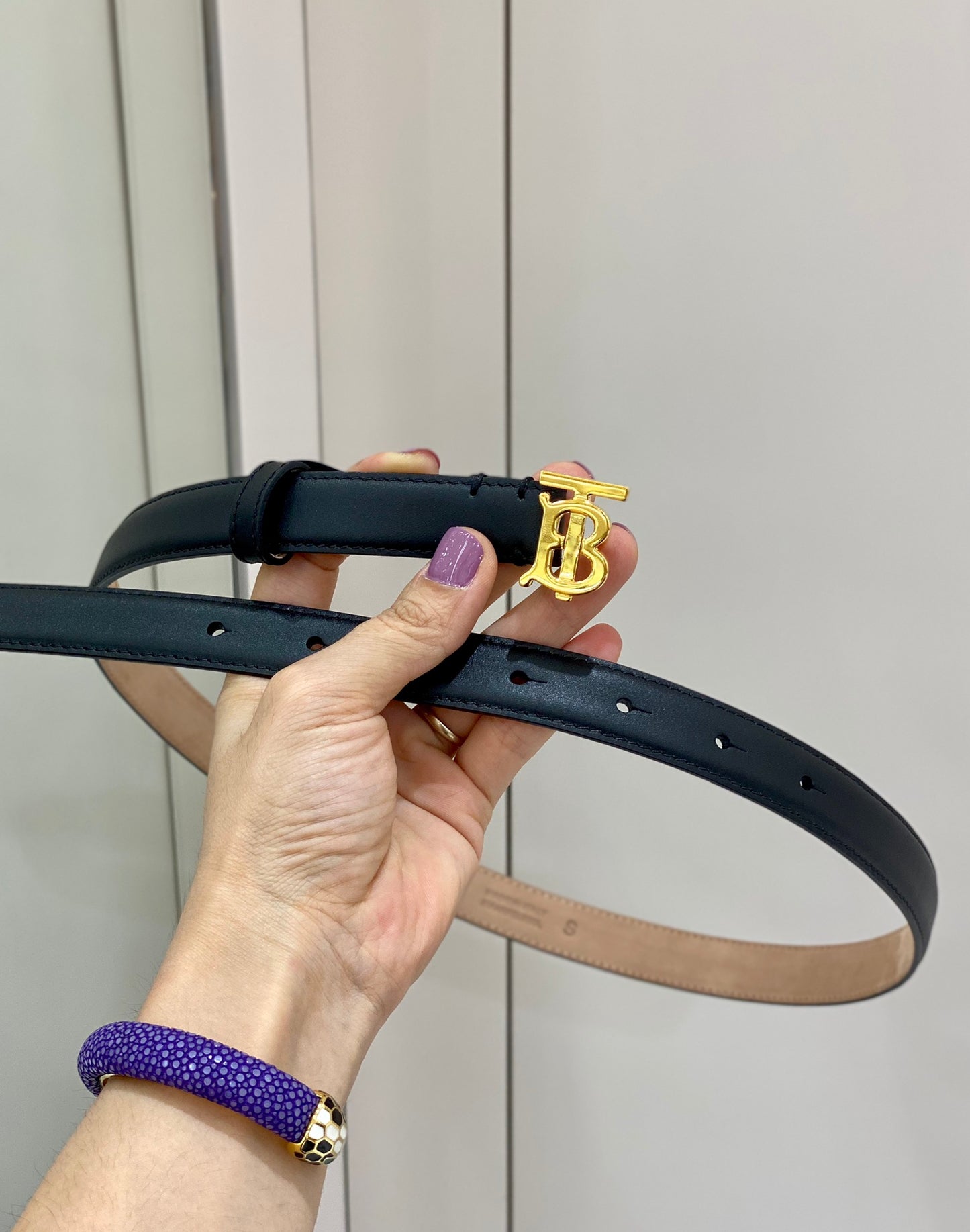 巴B家-黑色皮帶-2.0cm