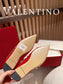 范倫V-經典平底鞋 紅色