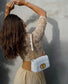 Dior Caro 小號20cm-白色小牛皮