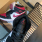 N1K- AJ 1 mid 中筒板鞋 休閒鞋 黑紅色