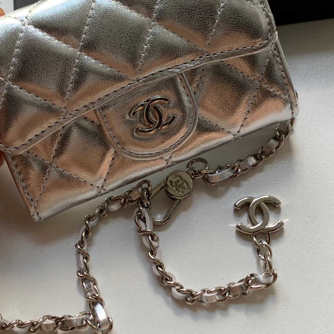 Chanel CF 鏈條零錢卡包