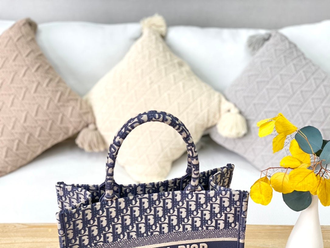 Dior Book Tote-小號36.5cm-深藍老花