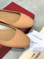 Salvatore Ferragamo鞋-膚色圓頭平底鞋