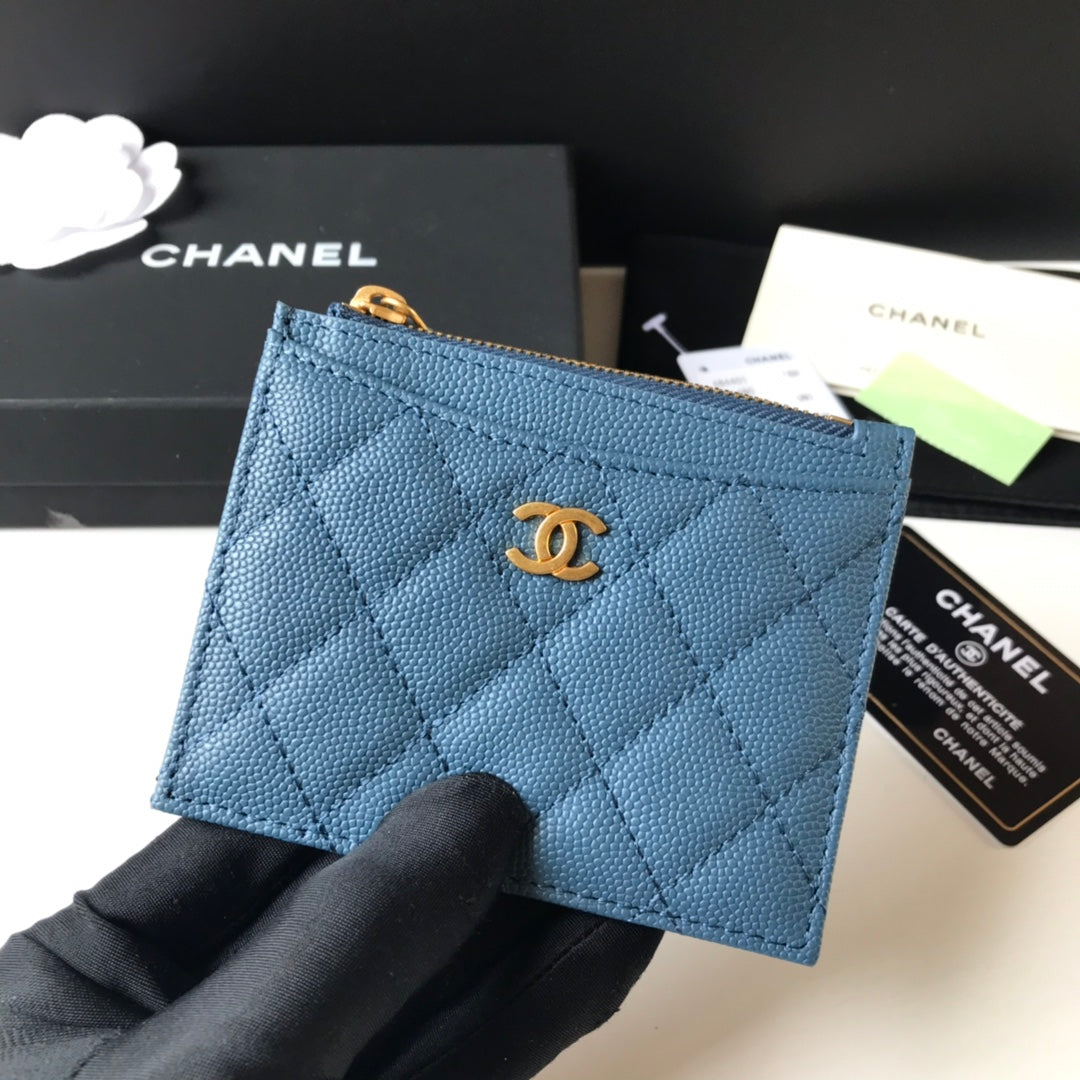 Chanel 拉鍊卡包-扁卡包