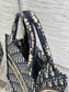 Dior Book Tote-新款小號 26.5 x 21 x 14 cm-深藍老花