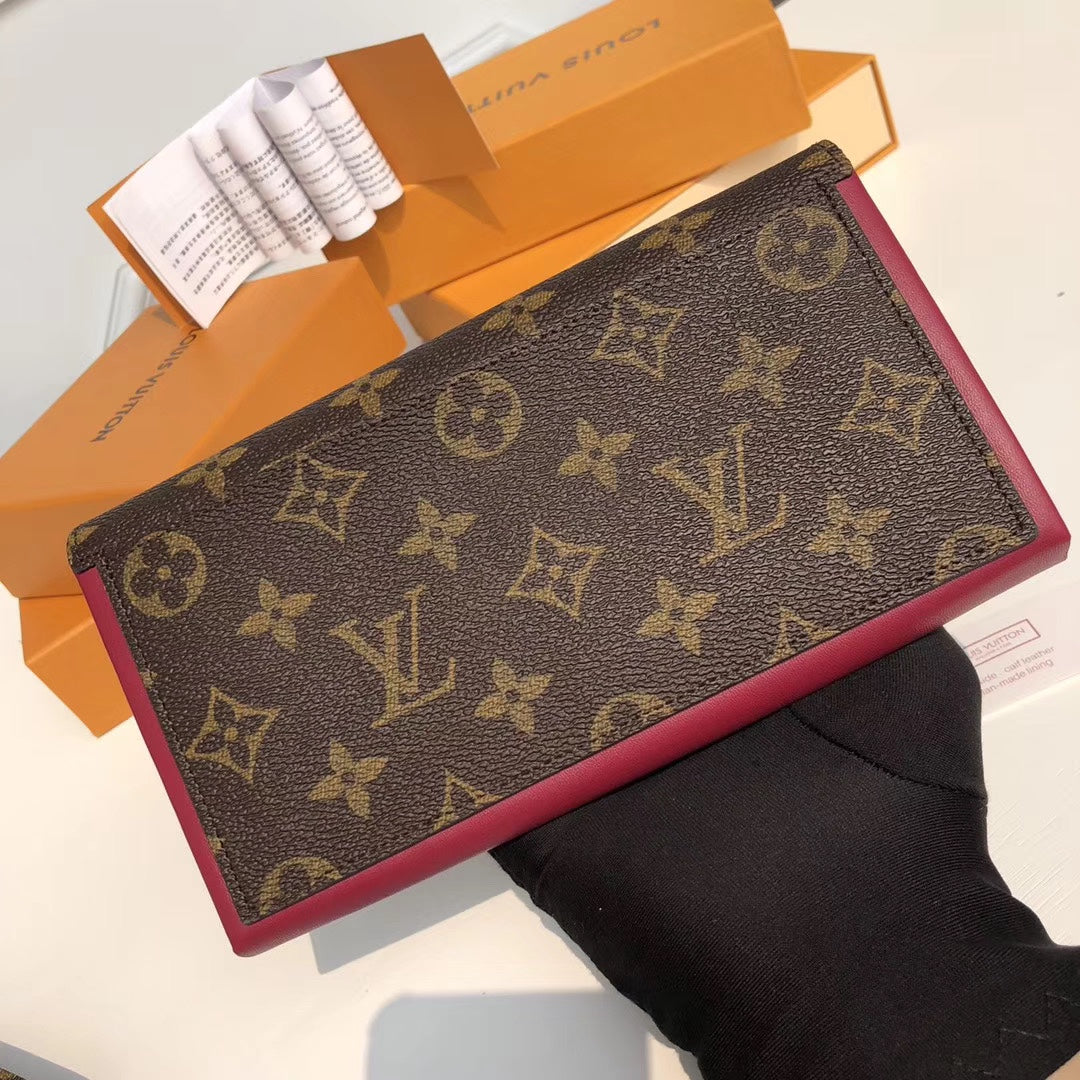 LV M64585 Flore 翻蓋長夾