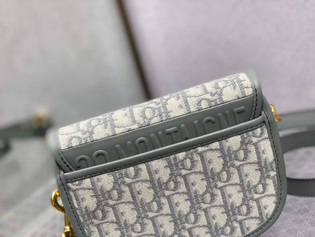Dior Bobby-小號18cm-灰色老花