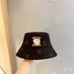 古G家-新款刺繡貓咪漁夫帽