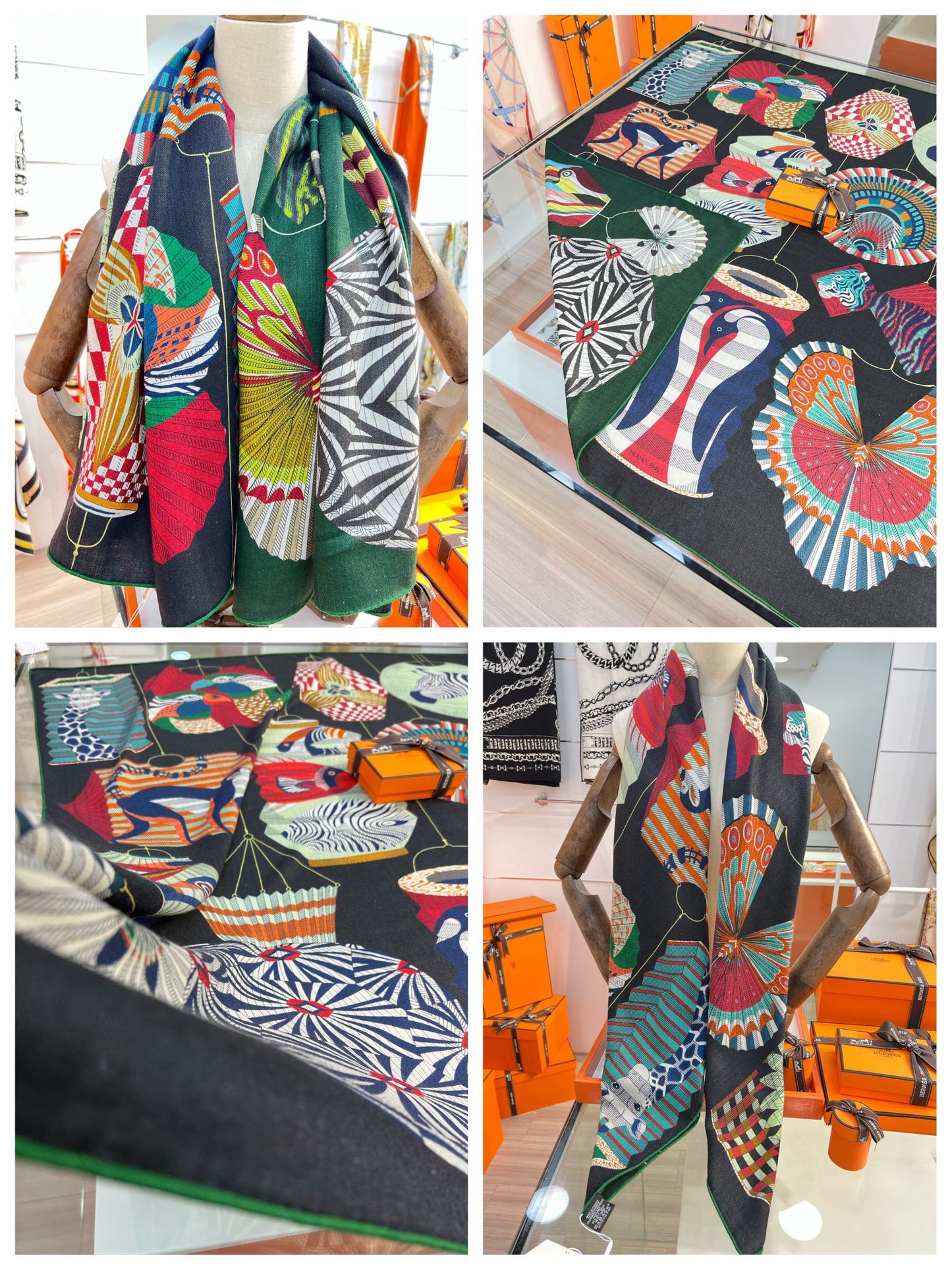 小愛款-雙面絲絨大方巾 140cm 004