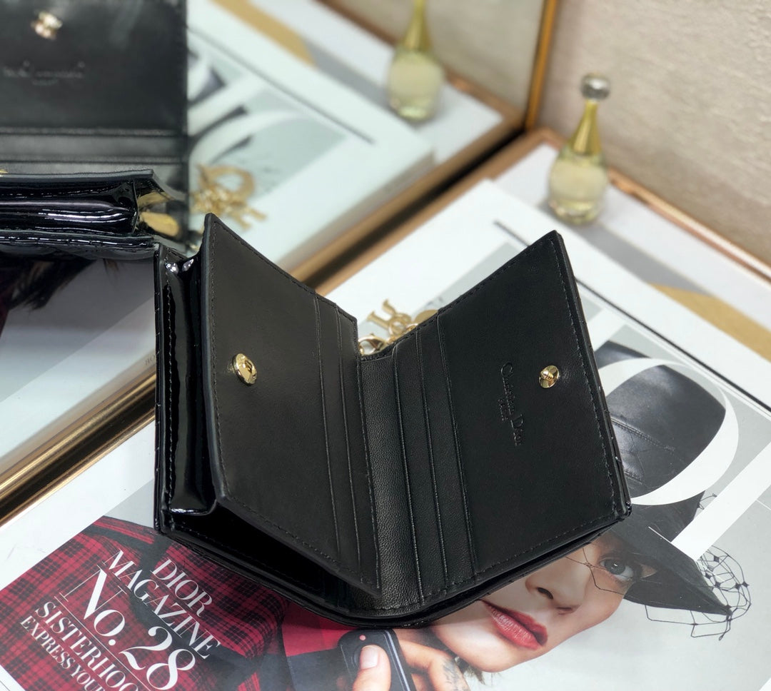 Dior 藤格紋卡包-11*9cm