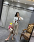 巴B家-精選帆布 托特包 咖色 上身照